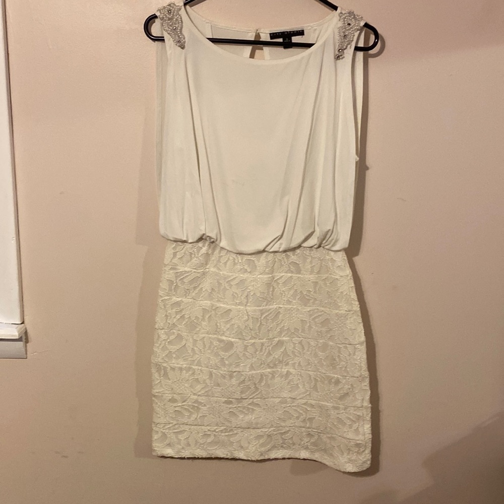 City Studio white dress, Size 9